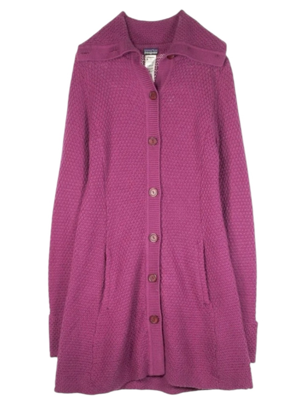 Patagonia Women’s Merino Wool Button-Up Duster Sweater Cardigan Light Balsamic